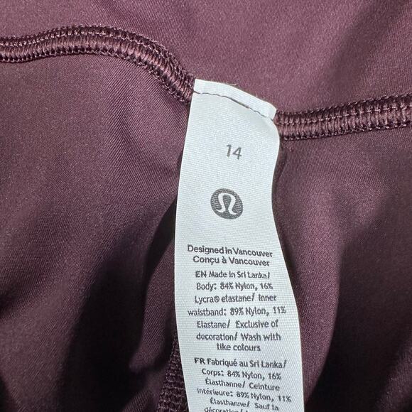 Lululemon Fast and Free High-Rise Tight 25” Pockets Women's Size 14 New With Tag - Picture 6 of 12